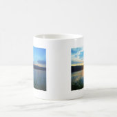 Mug Coucher de soleil bleu sur le lac (Centre)