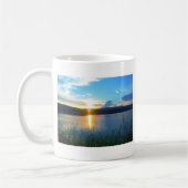 Mug Coucher de soleil bleu sur le lac (Gauche)