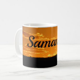 Mug Coucher de soleil Bright Orange Soirée Sky Paysage