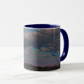 Mug Coucher de soleil chaud sur River Road (Devant droit)