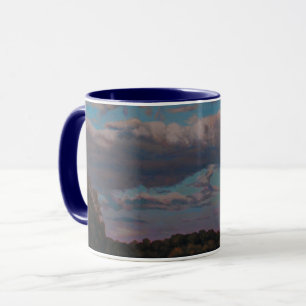 Mug Coucher de soleil chaud sur River Road