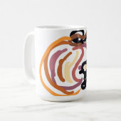 Mug Coucher de soleil citrouille automne mignon (Devant gauche)
