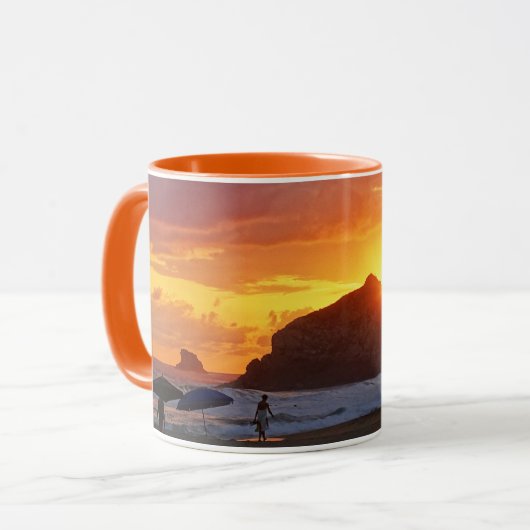 Mug Coucher de soleil coloré (Devant gauche)