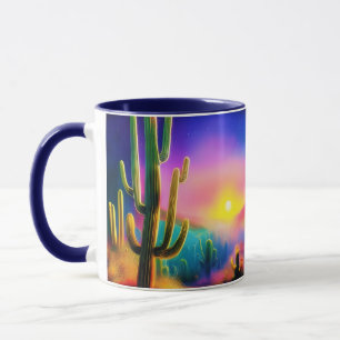 Mug Coucher de soleil coloré dans le désert