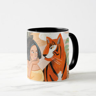 Mug Coucher de soleil dans la jungle des femmes et des