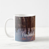 Mug Coucher de soleil dans la pinède d'hiver (Gauche)