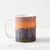 Mug Coucher de soleil de cactus du désert, Arizona (Gauche)