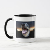 Mug Coucher de soleil de chien léopard de Catahoula (Gauche)