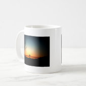 Mug Coucher de soleil de Floride avec croix (Devant gauche)