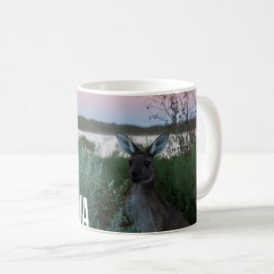 Mug Coucher de soleil de Kangourou au lac Australie Ph