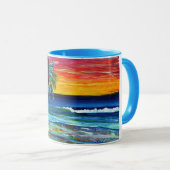 Mug Coucher de soleil de Kim (Devant droit)