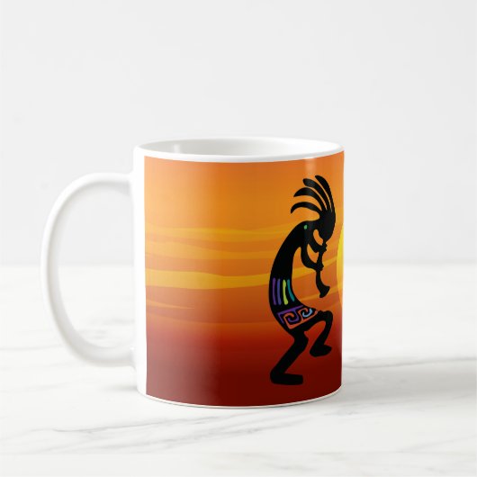 Mug Coucher de soleil de Kokopelli Sud-Ouest (Gauche)
