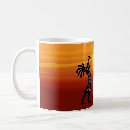 Mug Coucher de soleil de Kokopelli Sud-Ouest (Gauche)