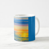 Mug Coucher de soleil de la mer d'Orange (Devant droit)