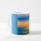 Mug Coucher de soleil de la mer d'Orange (Devant gauche)