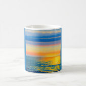 Mug Coucher de soleil de la mer d'Orange (Centre)