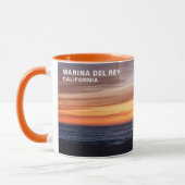 Mug Coucher de soleil de l'heure d'or - Marina Del Rey (Gauche)