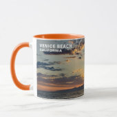 Mug Coucher de soleil de l'heure d'or - Venice Beach, (Gauche)