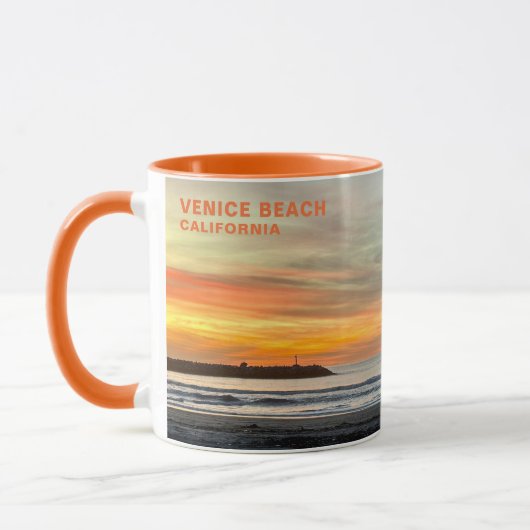Mug Coucher de soleil de l'heure d'or - Venice Beach, (Gauche)