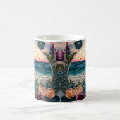 Mug Coucher de soleil de plage imprimé 3D (Centre)