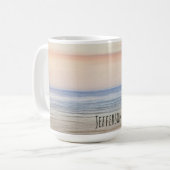 Mug Coucher de soleil de plage personnalisé (Devant gauche)