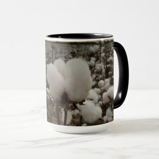 Mug Coucher de soleil de poule de coton (Devant droit)