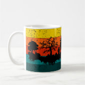 Mug Coucher de soleil de Silhouette - Paysage naturel  (Gauche)
