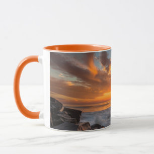Mug Coucher de soleil depuis la plage de Tamarach