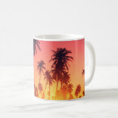Mug Coucher de soleil des arbres tropicaux (Devant droit)