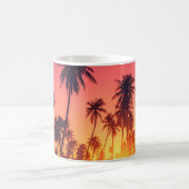 Mug Coucher de soleil des arbres tropicaux (Centre)