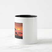 Mug Coucher de soleil des éléphants africains (Centre)