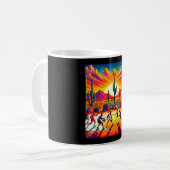Mug coucher de soleil désert de Phoenix basketball_ va (Devant gauche)