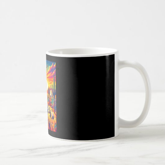 Mug coucher de soleil désert de Phoenix basketball_ va (Droite)