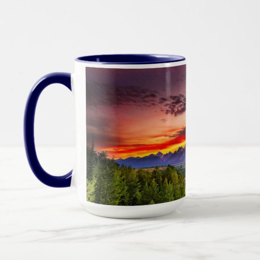 Mug Coucher de soleil d'été à Snake River Vue (Gauche)