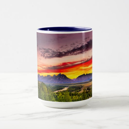 Mug Coucher de soleil d'été à Snake River Vue (Centre)
