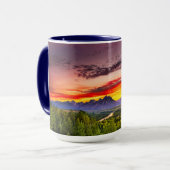 Mug Coucher de soleil d'été à Snake River Vue (Devant gauche)