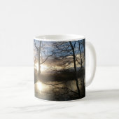 Mug Coucher de soleil d'hiver. (Devant droit)