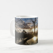 Mug Coucher de soleil d'hiver. (Devant gauche)