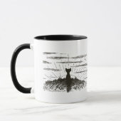 Mug Coucher de soleil d'observation de chats (Gauche)