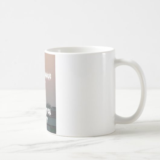 Mug Coucher de soleil d'or avec Bonne Journée/Soirée (Droite)