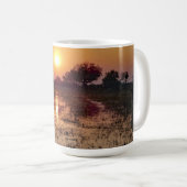 Mug Coucher de soleil doré (Devant droit)