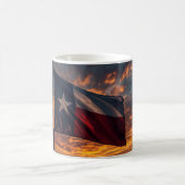 Mug Coucher de soleil Drapeau du Texas - Tasse à c (Centre)