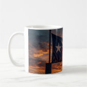 Mug Coucher de soleil Drapeau du Texas - Tasse à c (Gauche)