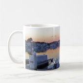 Mug Coucher de soleil du port de Huntington (Gauche)