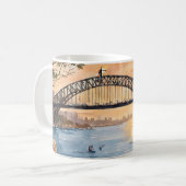 Mug Coucher de soleil en aquarelle : Sydney Harbour Br (Devant gauche)
