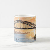Mug Coucher de soleil en aquarelle : Sydney Harbour Br (Centre)