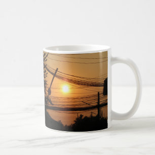 Mug Coucher de soleil filaire... Krung Thep, Thaïlande