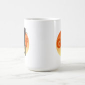 Mug Coucher de soleil Golfer Silhouette (Centre)