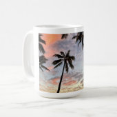 Mug Coucher de soleil hawaïen (Devant gauche)