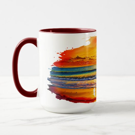 Mug Coucher de soleil inspiré Boho (Gauche)